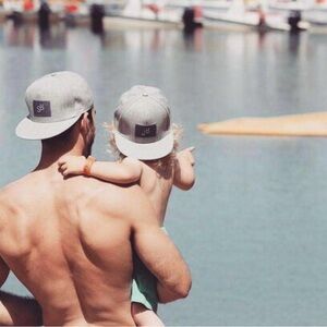 Matching Dad and Son hats